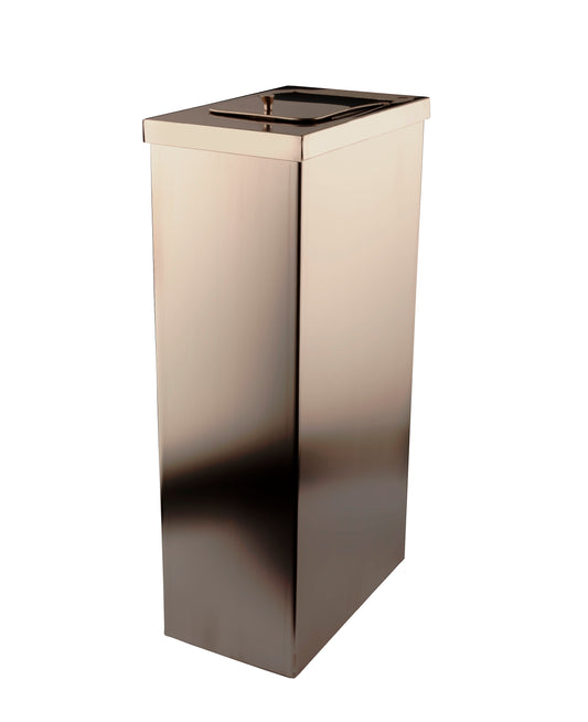 Contentor Asséptico INOX com tampa basculante Acetinado 40 L