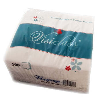 Guardanapos 33x33 Branco Folha Dupla (27X100 unid.)