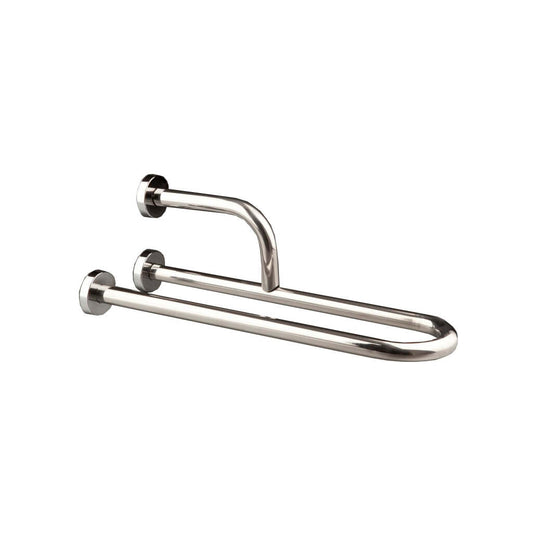 Barra Apoio Horizontal com 3 Pontos de Fixação Inox Brilhante
