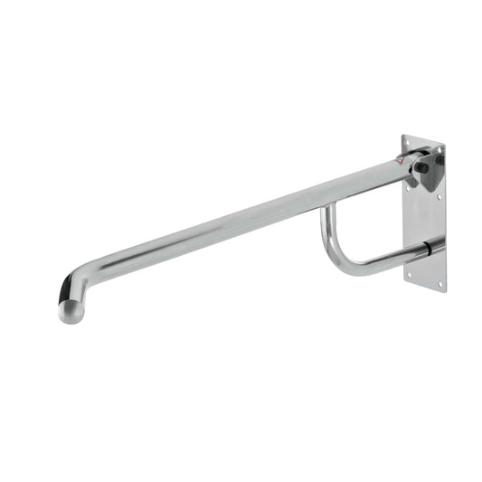 Barra Apoio Horizontal rebatível Inox Brilhante (Direita)