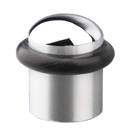Batente Limitador de Porta Redondo Inox Brilhante