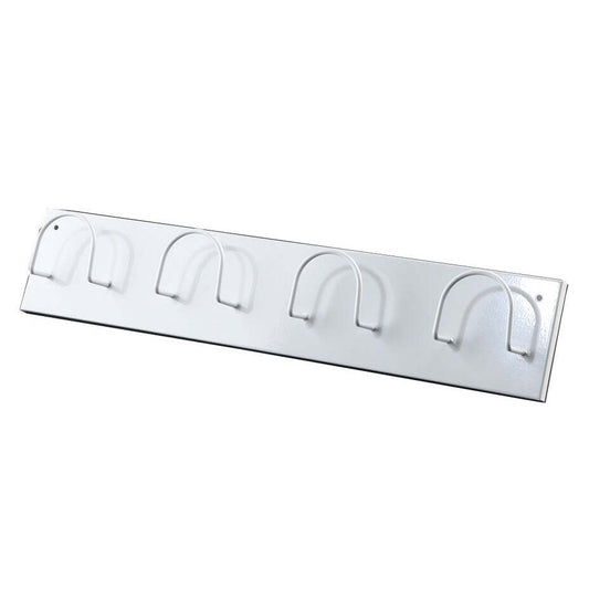 Bengaleiro Parede com 4 Argolas Epóxi Branco