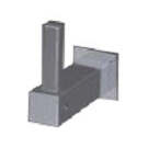Cabide de Parede LINHA CITIS Inox Escovado