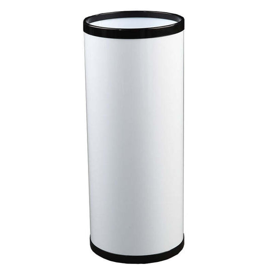 Chapeleiro Redondo Epóxi Branco com Aros Pretos 20 L
