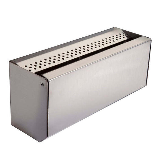 Cinzeiro Retangular de Parede Basculante Inox Brilhante