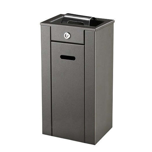 Cinzeiro Retangular de Parede Epóxi Cinzento Escuro 2,25 L