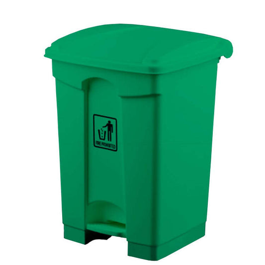 Contentor com Pedal HDPE Verde 45 L