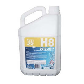 Detergente Gel com Cloro Ativo H8 DETCLOR  5 L