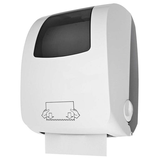Dispensador Papel Auto Corte CLEANTECH ABS Branco