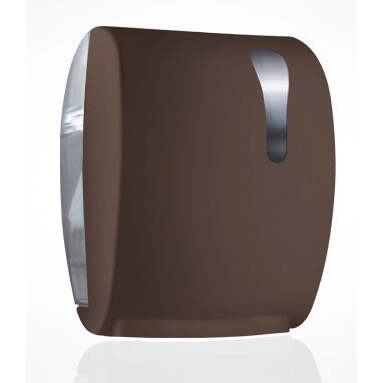Dispensador Papel Auto Corte TAGLIO KOMPATTO ABS Castanho