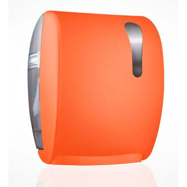 Dispensador Papel Auto Corte TAGLIO KOMPATTO ABS Laranja