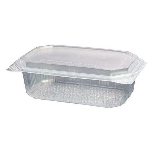Embalagem com Tampa Retangular M-5300 (com furos) PP 1000 ml (60 unid.)