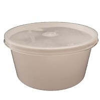 Embalagem de Sopa com Tampa (separada) 450 ml Branca (50 unid.)