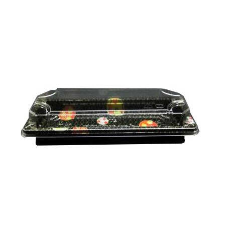 Embalagem de Sushi Retangular com Tampa ST-2 (50 unid.)