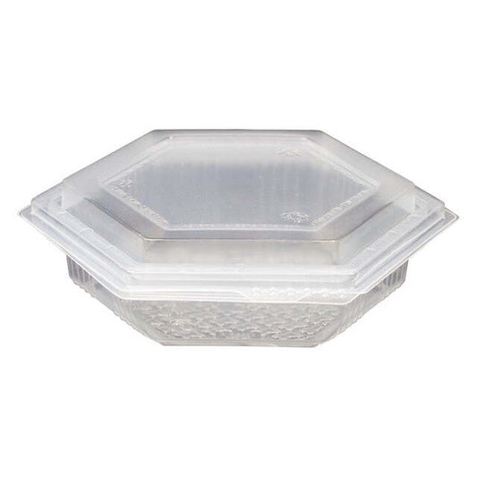 Embalagem Hexagonal com Tampa M-5000 PP 250 ml (