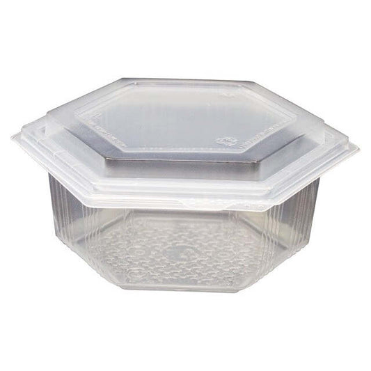 Embalagem Hexagonal com Tampa M-5100 PP 500 ml (60 unid.)