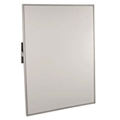 Espelho de Parede Reclinável BENEFIT com Moldura Aço Inox 500 x 700