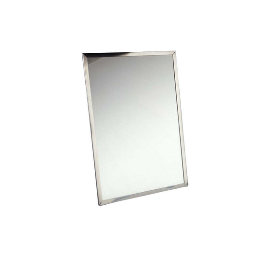Espelho de Parede Reclinável com Moldura Aço Inox 600 x 450