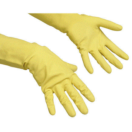 Luvas Multiusos Latex Vileda Amarela - Tamanho M