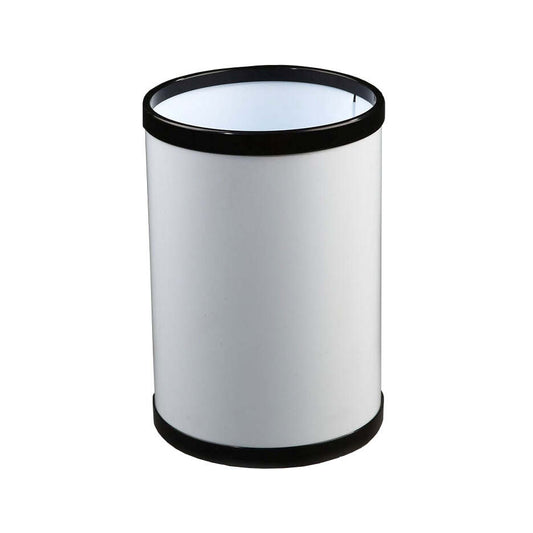 Papeleira de Interior Redonda Epoxi Branco 10 L