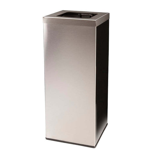 Papeleira de Interior Retangular de Corredor Inox Acetinado 40 L