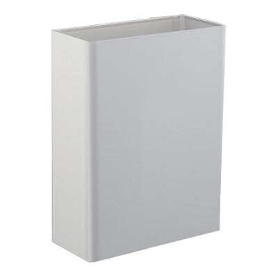 Papeleira de Interior Retangular Epoxi Branco  25 L