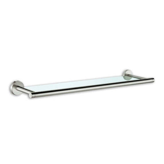 Prateleira em Vidro com Suporte Inox Brilhante