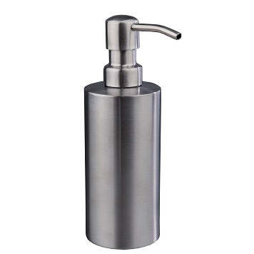 Saboneteira Liquida de Bancada STEELINE Redonda Inox Acetinada 400 ml