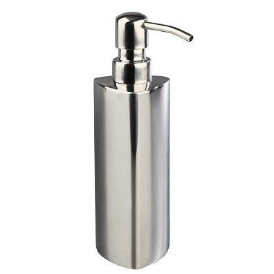 Saboneteira Liquida de Bancada STEELINE Triangular Inox Brilhante 250  ml