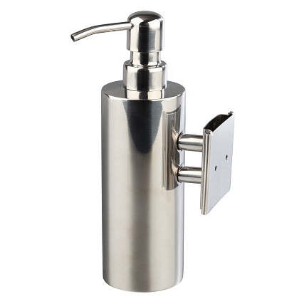 Saboneteira Liquida de Parede STEELINE Redonda Inox Brilhante 400 ml
