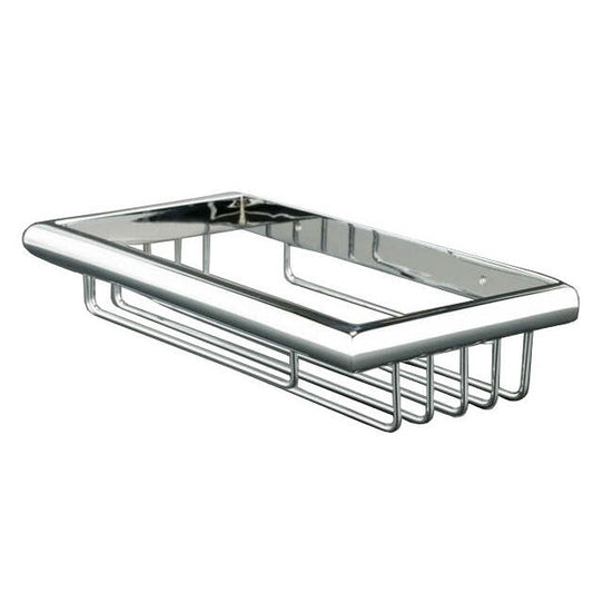 Saboneteira Retangular de Parede Inox Acetinado 245 mm