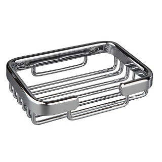 Saboneteira Retangular de Parede Inox Brilhante 130 mm