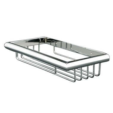 Saboneteira Retangular de Parede Inox Brilhante 245 mm