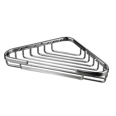 Saboneteira Triangular de Canto de Parede Inox Brilhante 243 mm