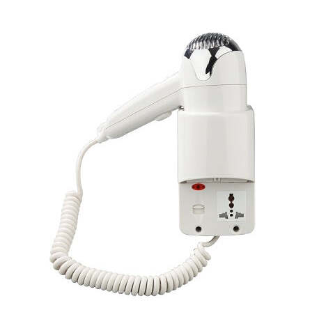 Secador Cabelo de Parede com Tomada SEYCHELES  Branco 1200 W