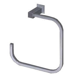 Toalheiro de Argola LINHA CITIS Inox Escovado
