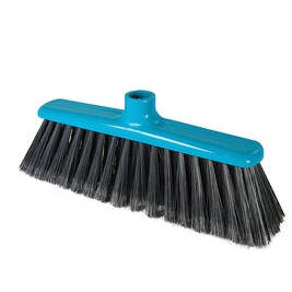 Vassoura Basica Ecológica  de Fibra Suave Despontada Azul 29 cm